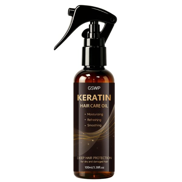 Keratin Hair Care Oil Spray Heat Protectant Leave-In Nourishment Moisturizer