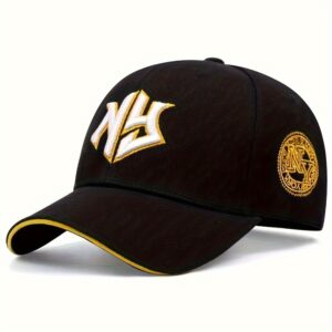 NY Embroidered Baseball Cap - Unisex Casual Outdoor Sun Hat