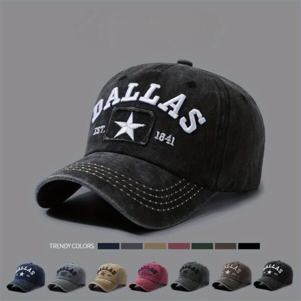 Texas Vintage Patchwork Baseball Cap - Distressed Embroidered Sun Hat